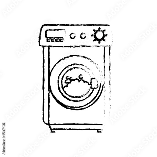 figure washing machine object to clean the clothes