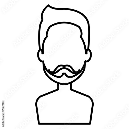 young man shirtless avatar character