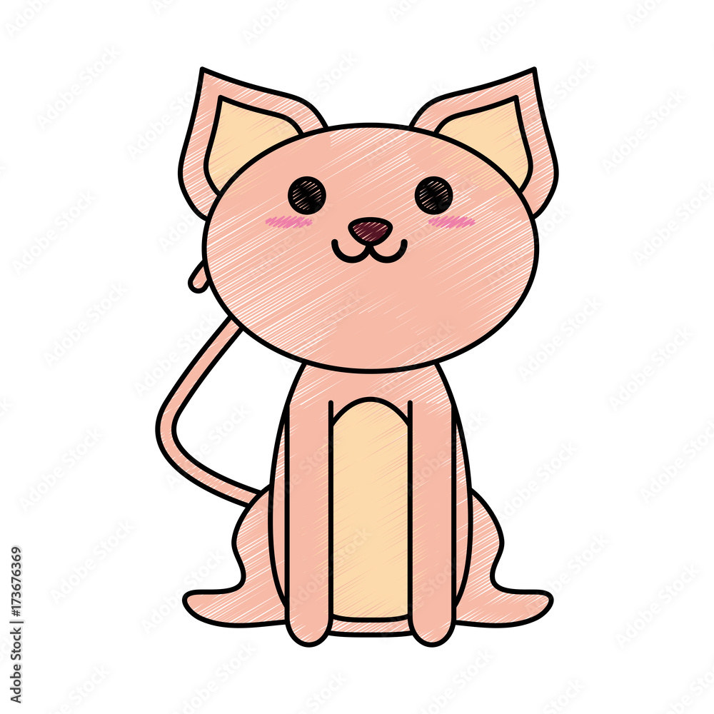 smiling pet cat vector icon illustration graphic design smiling pet cat vector icon illustration graphic design