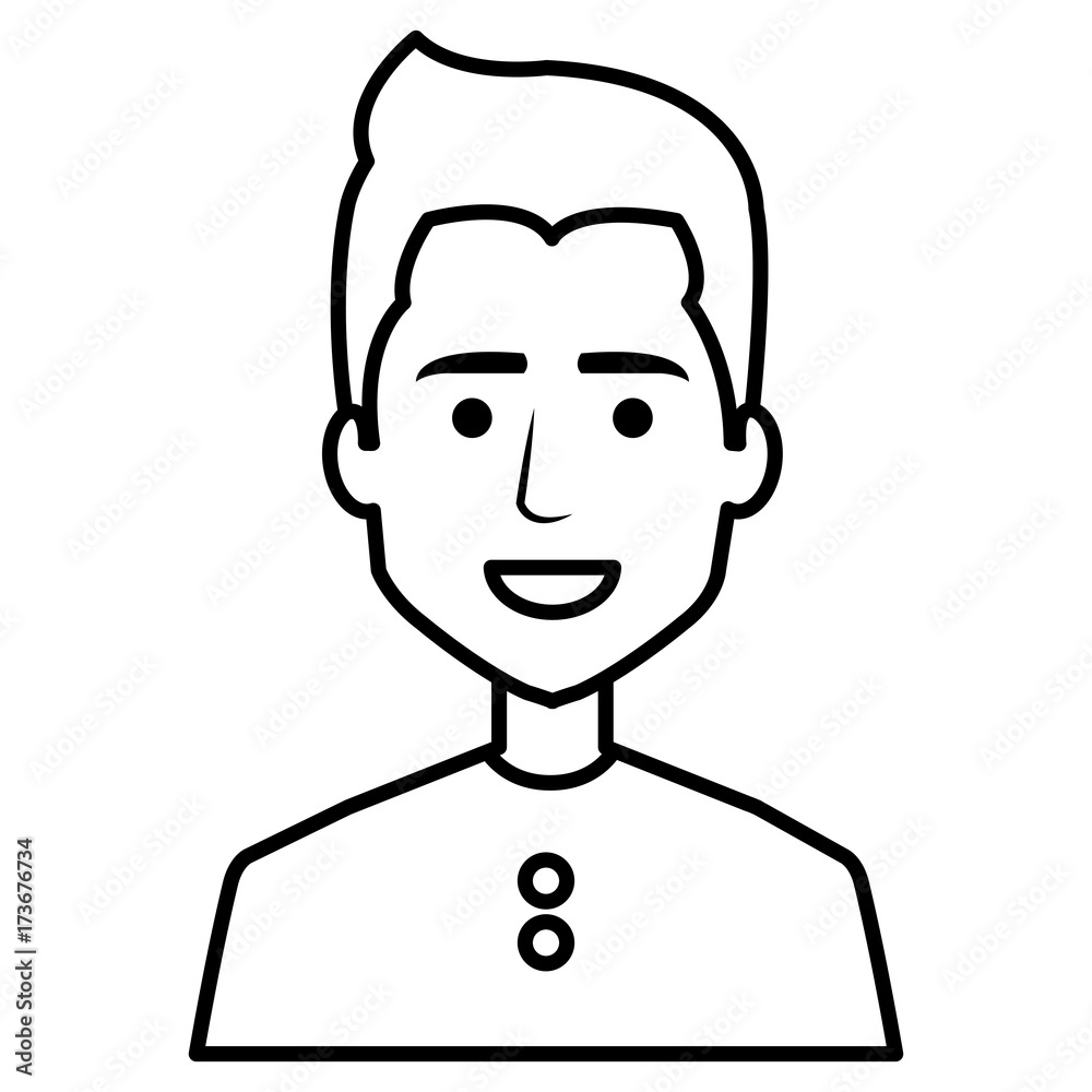young man avatar character young man avatar character