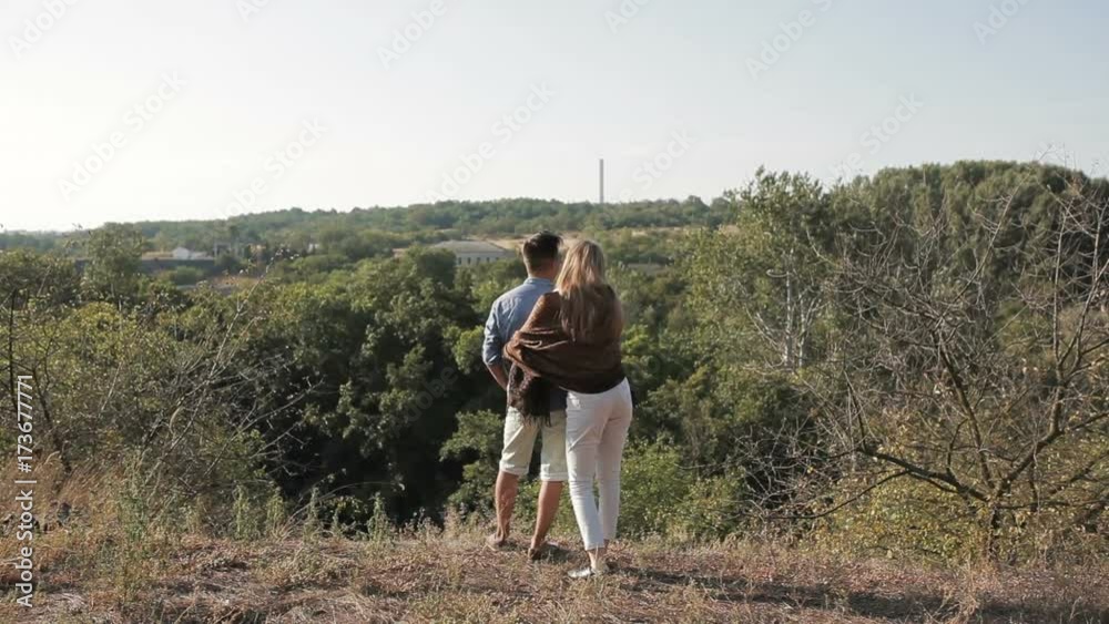 Young couple in love outdoors Young couple in love outdoors