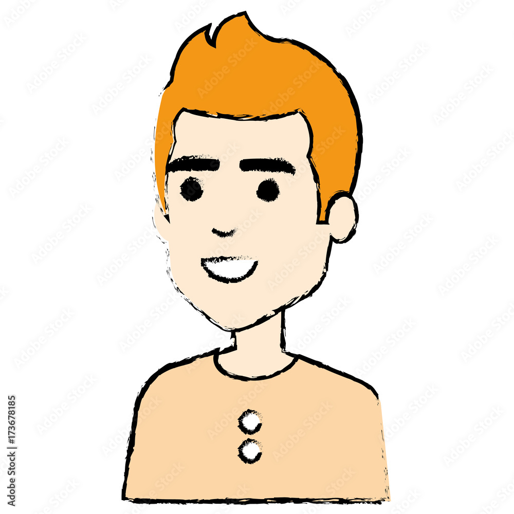 young man avatar character vector illustration design young man avatar character vector illustration design