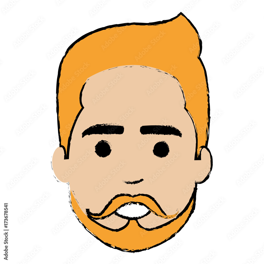 young man head avatar character vector illustration design young man head avatar character vector illustration design