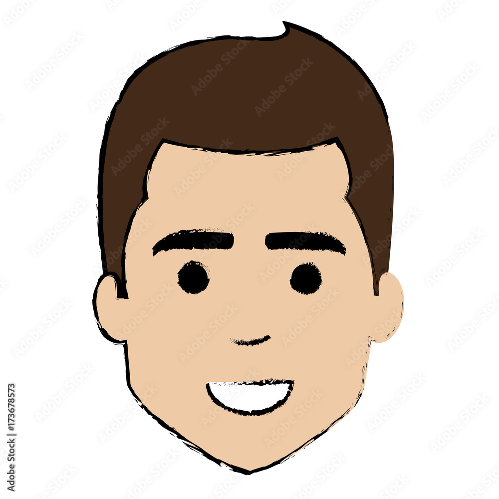 young man head avatar character vector illustration design young man head avatar character vector illustration design
