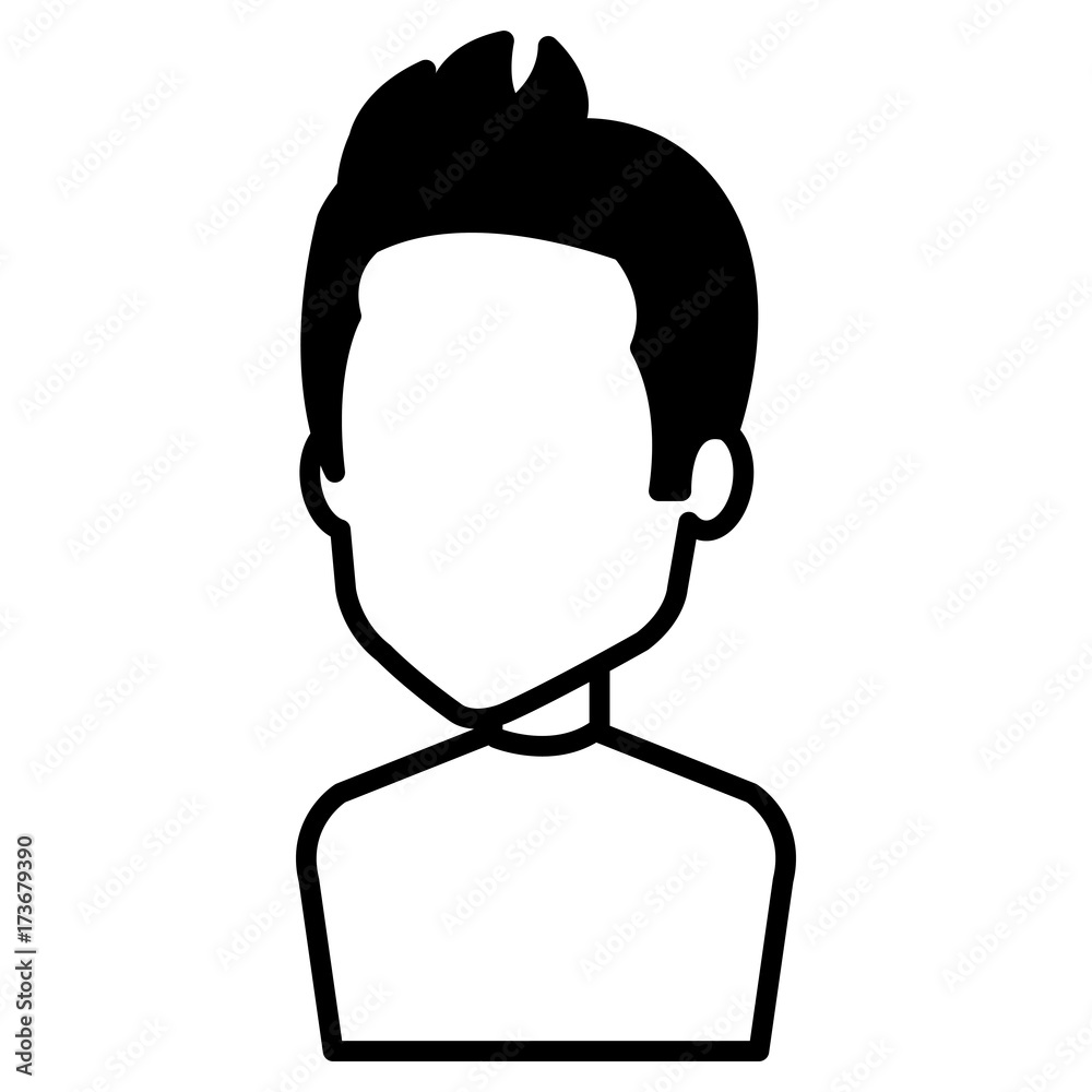 young man avatar character vector illustration design young man avatar character vector illustration design