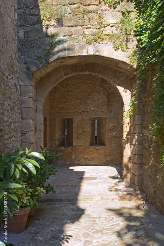 Fototapeta Naklejka Na Ścianę i Meble -  Vulpellac pueblo pequeño de origen mendigaba en la provincia de Girona y en la zona del bajo Empurda