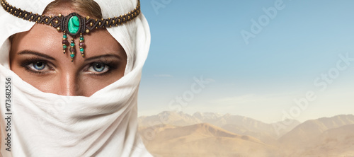 Beautiful young woman arabic style