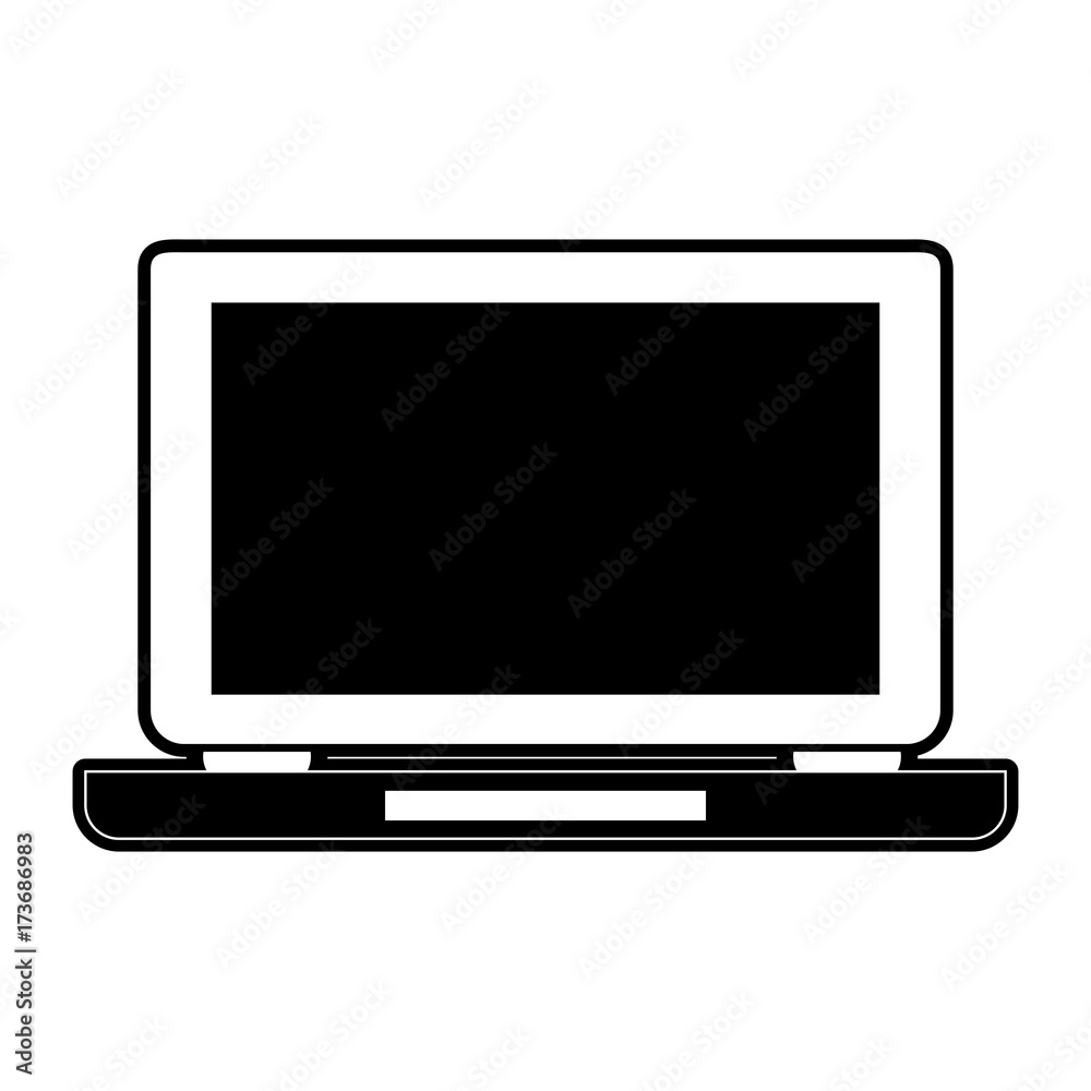 laptop computer with blank screen icon image vector illustration design laptop computer with blank screen icon image vector illustration design