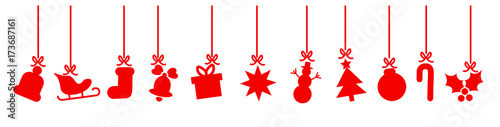 Weihnachten Icons Symbole