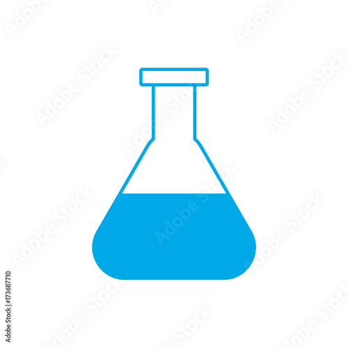 silhouette erlenmeyer flask to lab chemical design