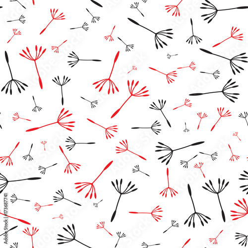 Fototapeta Naklejka Na Ścianę i Meble -  Seamless background with dandelions