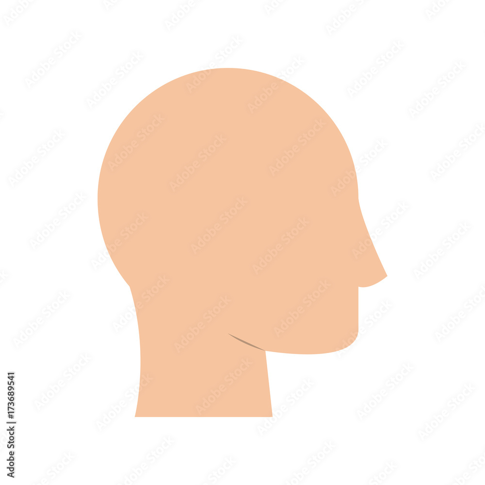 human head profile icon image vector illustration design 
