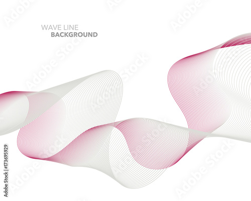 Elegant abstract vector web gradient wave line futuristic style background template