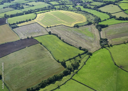 Aerial View of the county of Avon, Uk