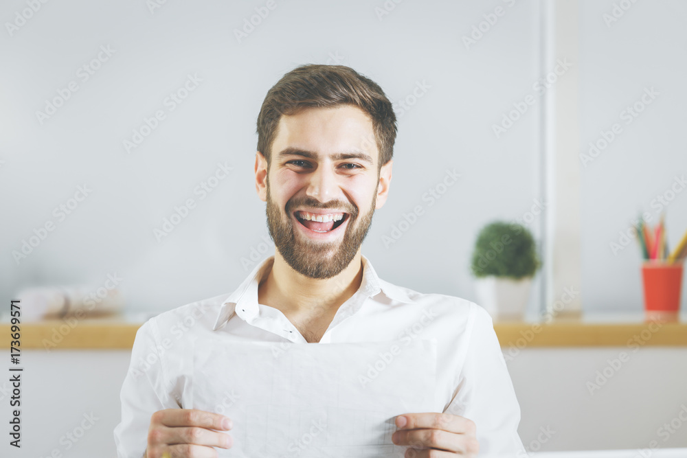 Happy businessman portrait Happy businessman portrait