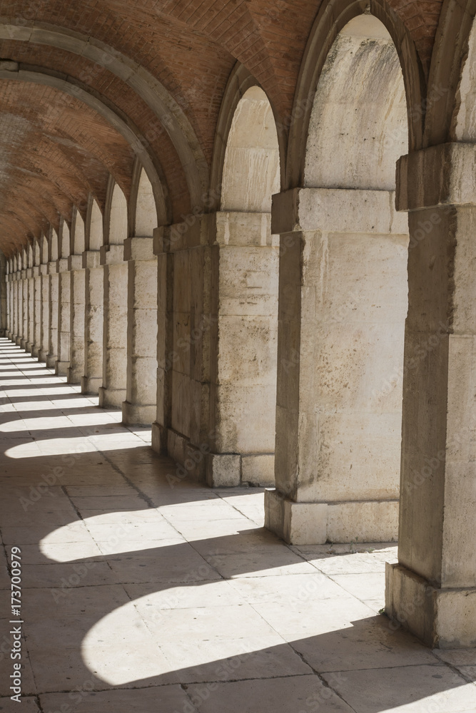 Arcada del Palacio Real de Aranjuez