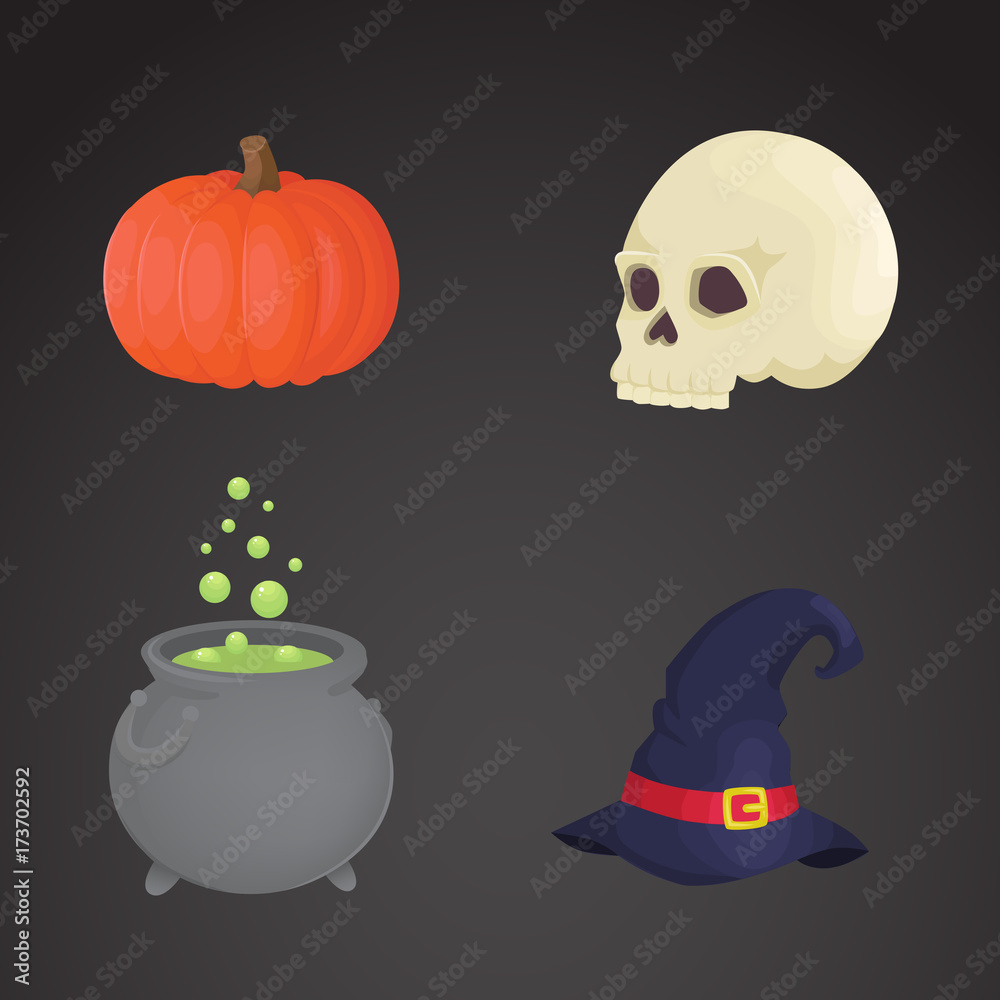 Halloween icon set. Vector art. Halloween icon set. Vector art.