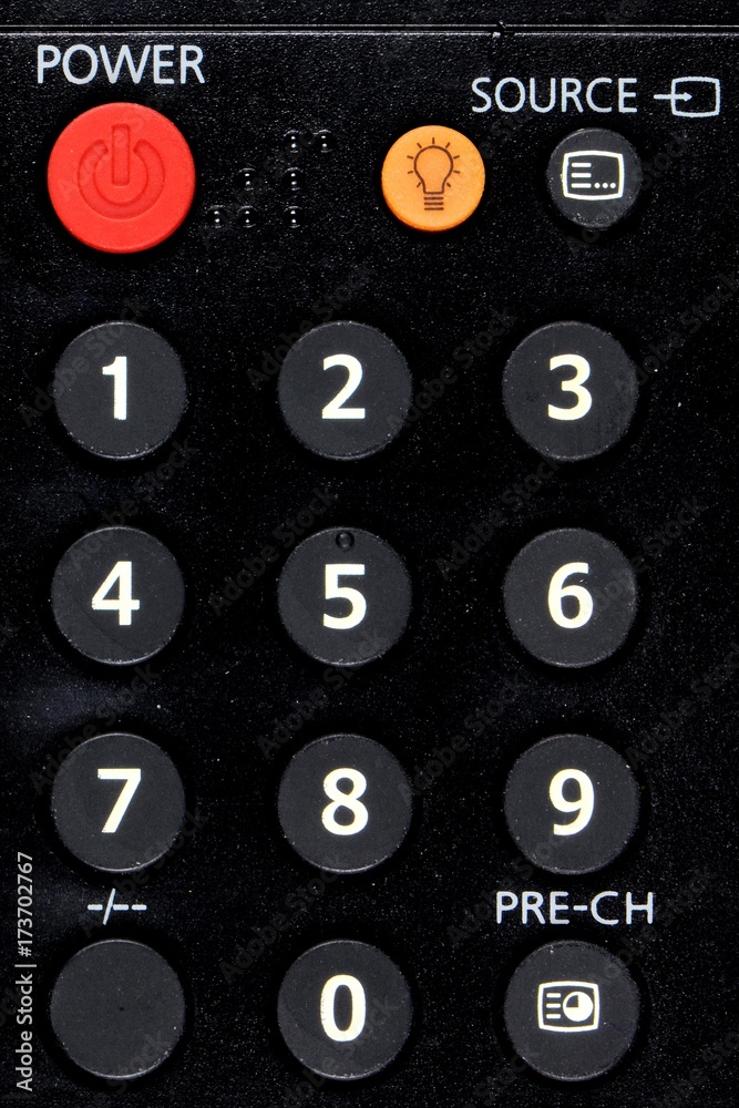 Remote control for tv close up. Remote control for tv close up.