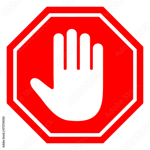 the stop sign is prohibited.