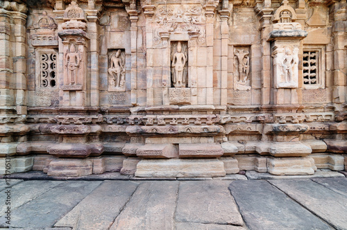 Pattadakal One of Indian temples in the complex of ancient ruins in the Pattadakal town in India near Badami Karnataka state