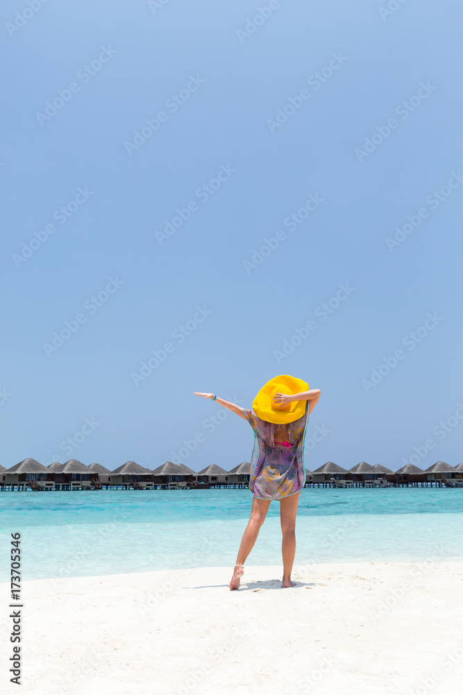 Exotic maldivian destination, enjoying vacation