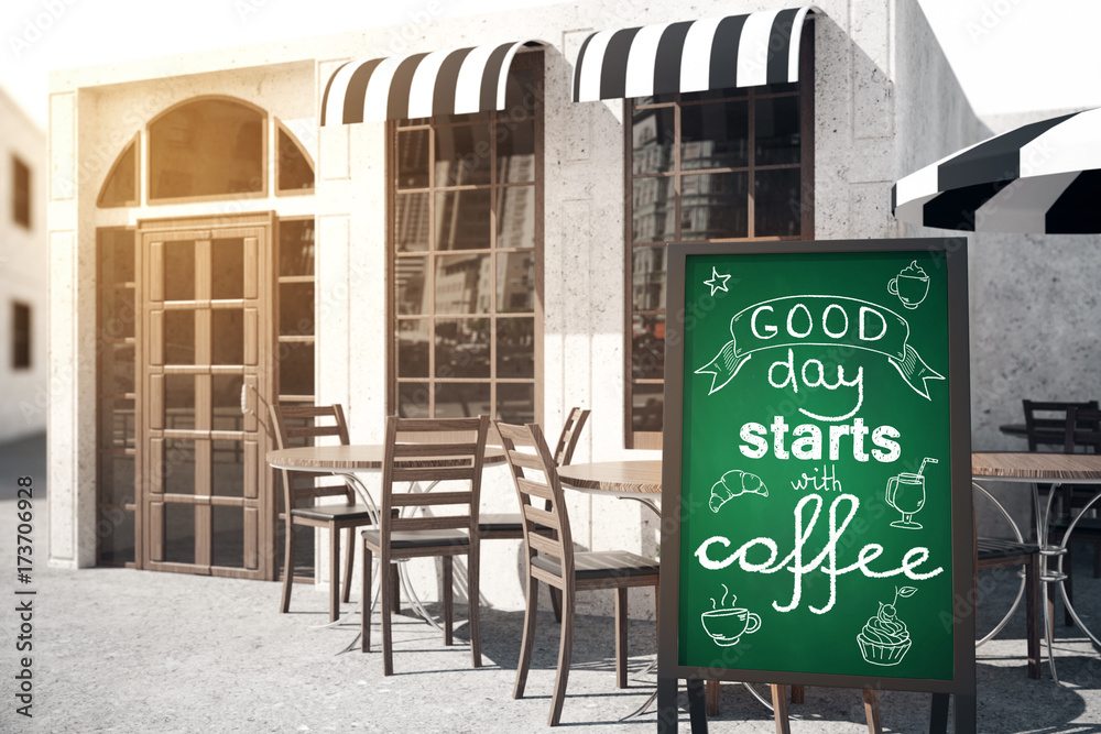 Obraz premium Good day starts with coffee