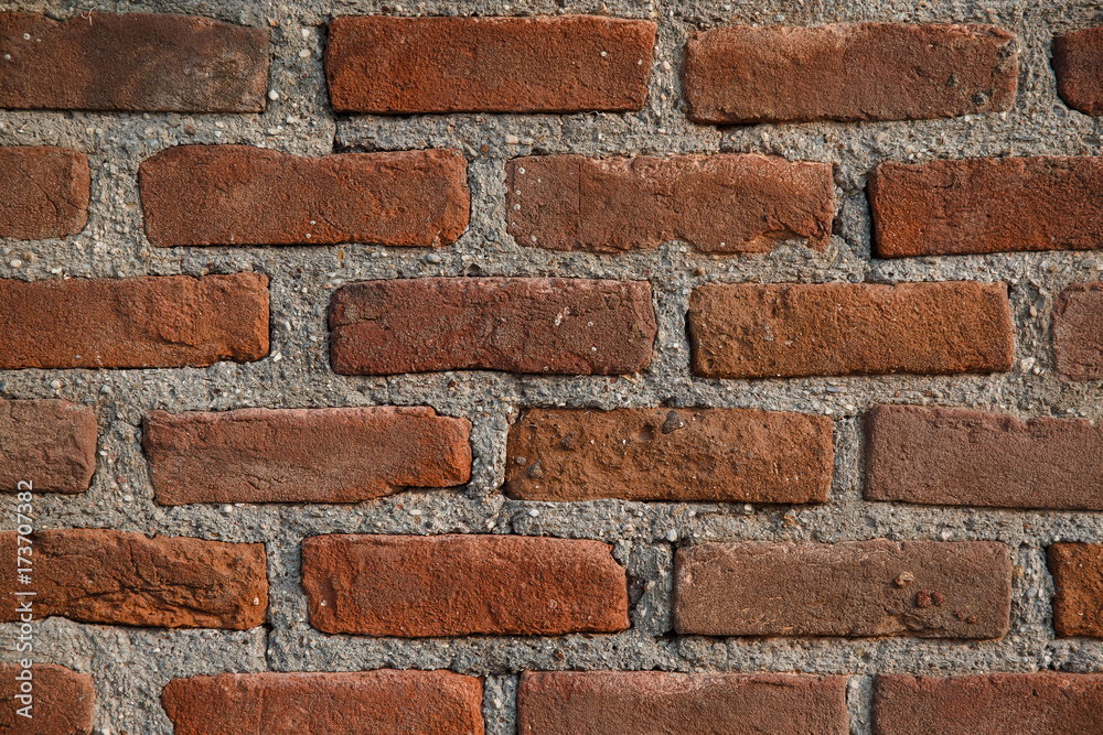 Texture of old bricks, castle wall and ancient ruins. background Texture of old bricks, castle wall and ancient ruins. background