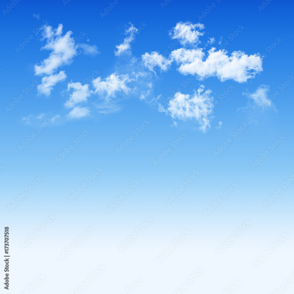 Obraz premium Blue sky and white cloudy
