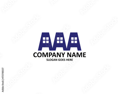 triple a letter house logo