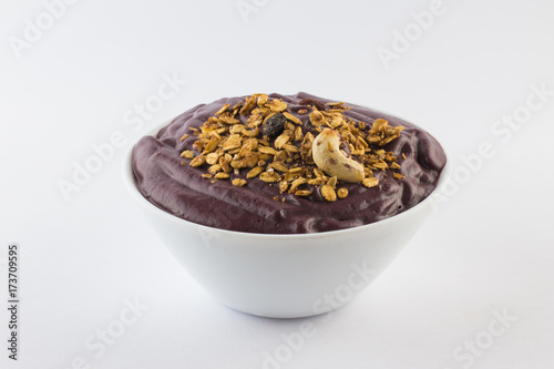 Acai with banana and granola