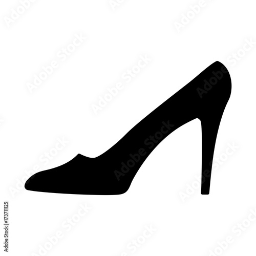Women shoe black sign 10.09