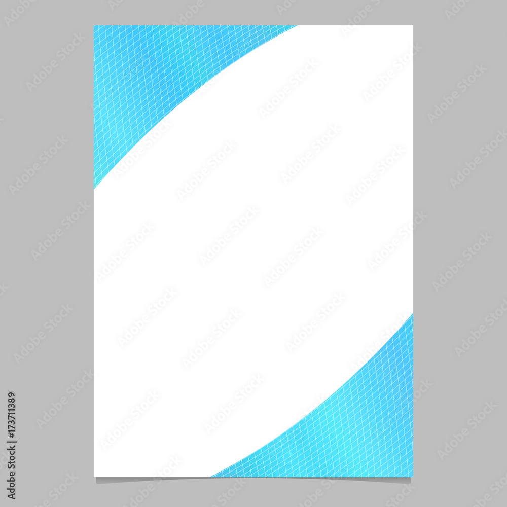 Abstract color gradient curved grid brochure, flyer background template -  light blue vector stationery graphic design on white background Stock  Vector | Adobe Stock
