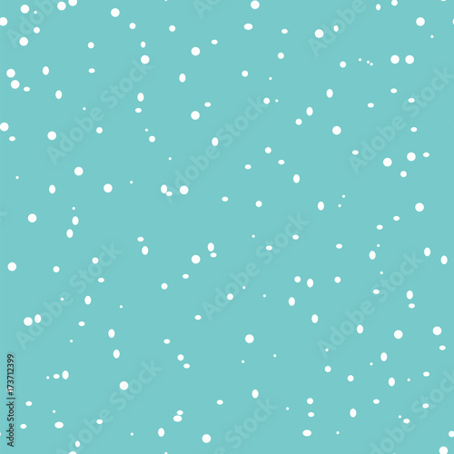 Hand drawn winter seamless patterns with snowflakes