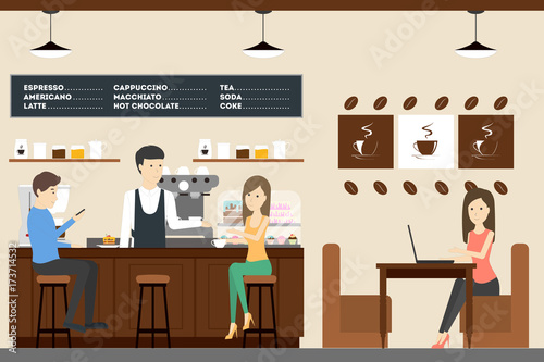 People at coffee shop.