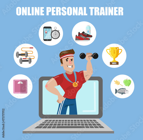 Online personal trainer.