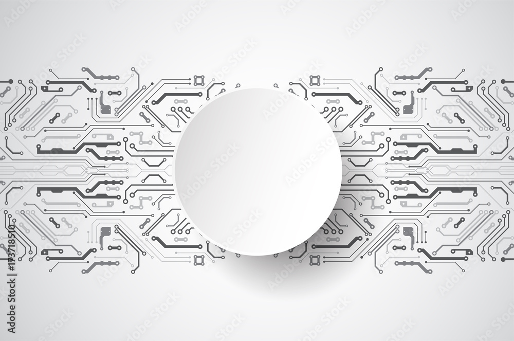 Fototapeta premium Vector illustration, Hi-tech digital technology and engineering theme