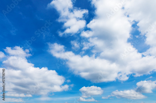  Blue sky with cloud