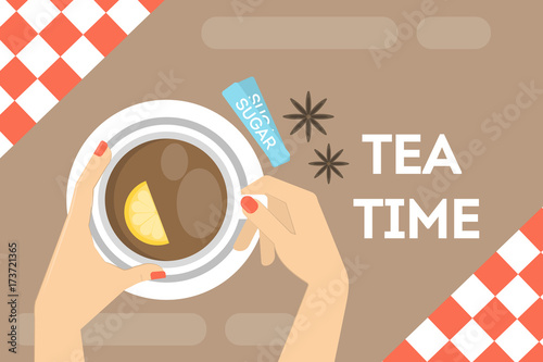 Hot tea time.