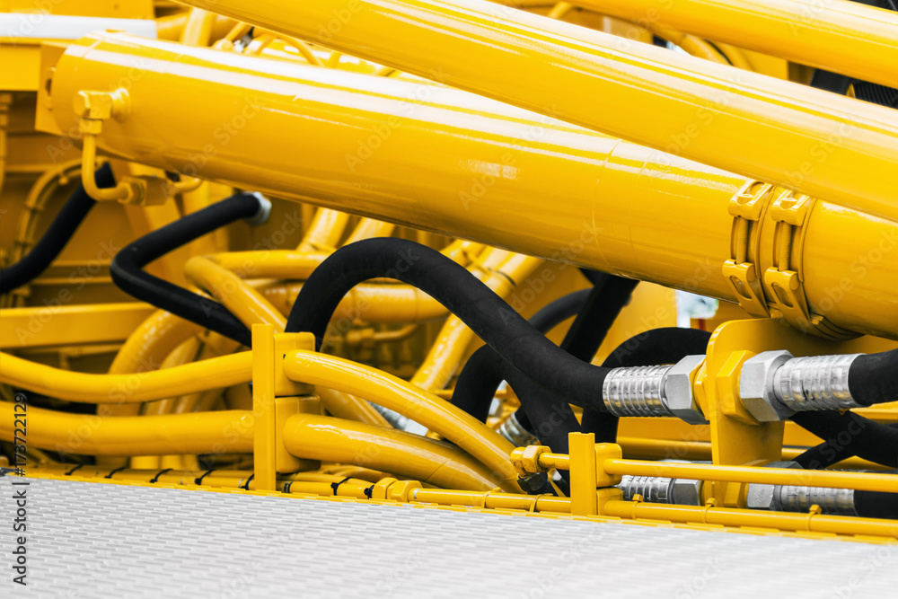pipes and the hydraulic system of the tractor or excavator pipes and the hydraulic system of the tractor or excavator