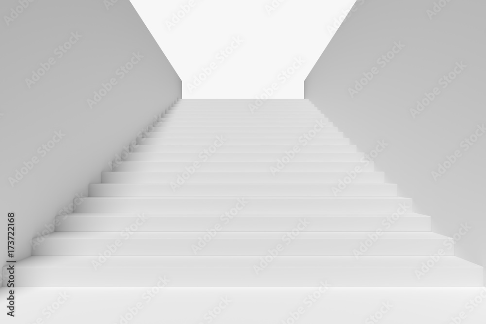 Long staircase in underground passage upward Long staircase in underground passage upward