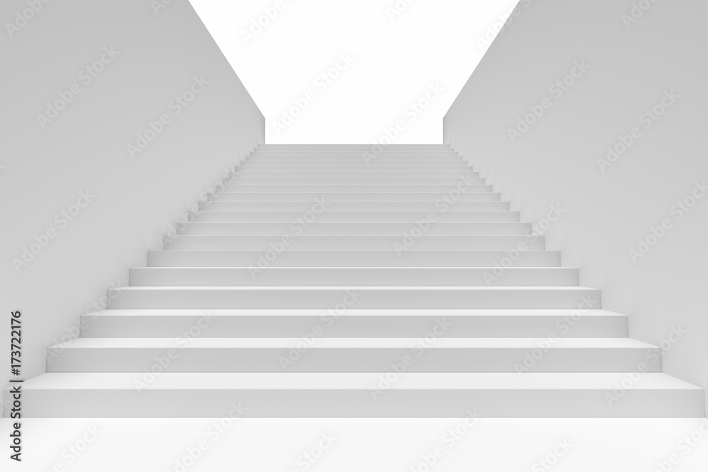 Long staircase in underground passage upward Long staircase in underground passage upward