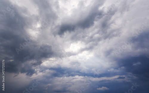 Cloudy stormy black and white dramatic sky background