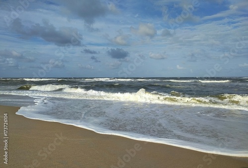 Beautiful ocean view on Atlantic coast of North Florida 
