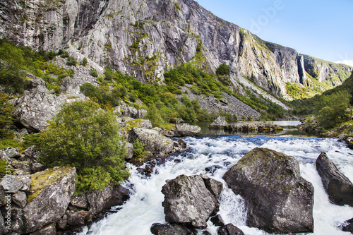 Norwegen, Gebirgsfluss