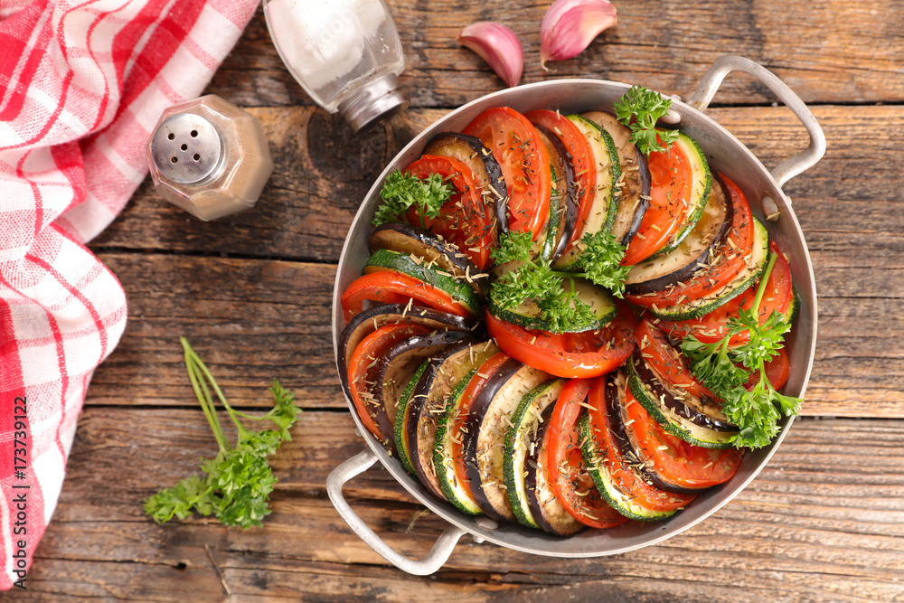 Foto grilled vegetable slice