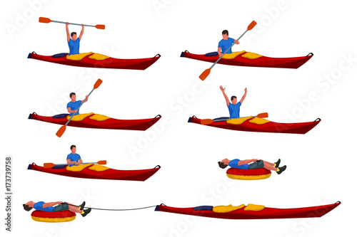 man in kayak set 02
