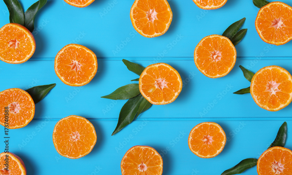 tangerines with green leaves tangerines with green leaves