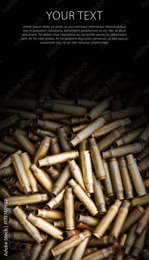 Shotgun cartridges close-up background Shotgun cartridges close-up background