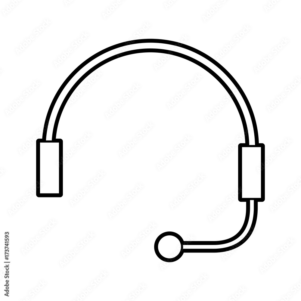 headphone for support or service customer