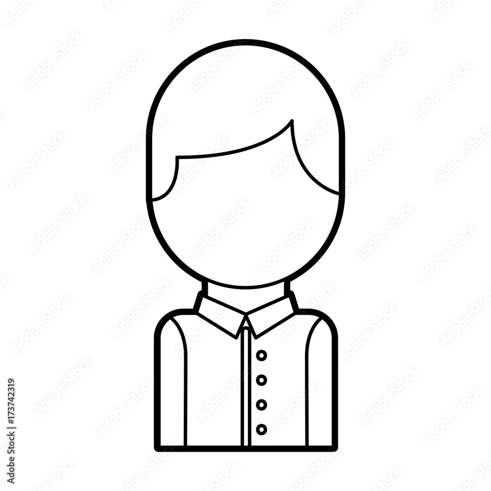 portrait man character worker call center portrait man character worker call center